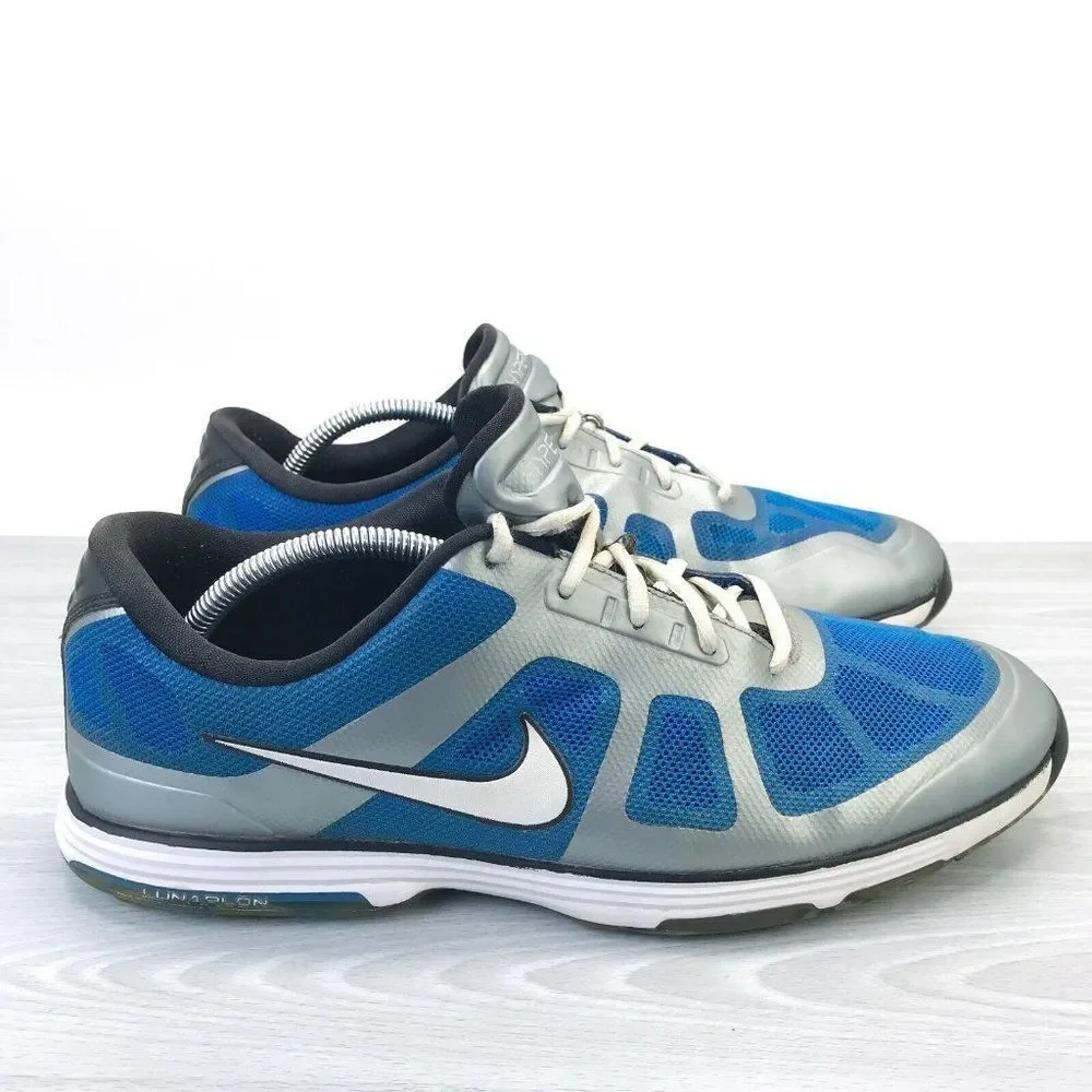 Nike Lunar Ascend Mens Size 12 Blue Lunarlon Hyperfuse Golf Shoes 483841-400